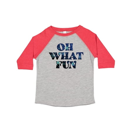 

Inktastic Oh What Fun Christmas with Snow Gift Toddler Boy or Toddler Girl T-Shirt