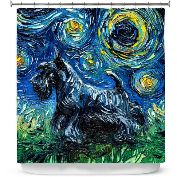 Shower Curtains 70" x 73" from DiaNoche Designs by Aja Ann - Scotty