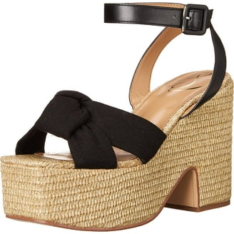 Sam Edelman Hilda Mustard Buckle Slingback Wood Horse Bit Clogs