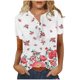 thumbnail image 1 of Camisa de manga corta con botones estampados de moda informal para mujer Fridja hjk1531, 1 of 5