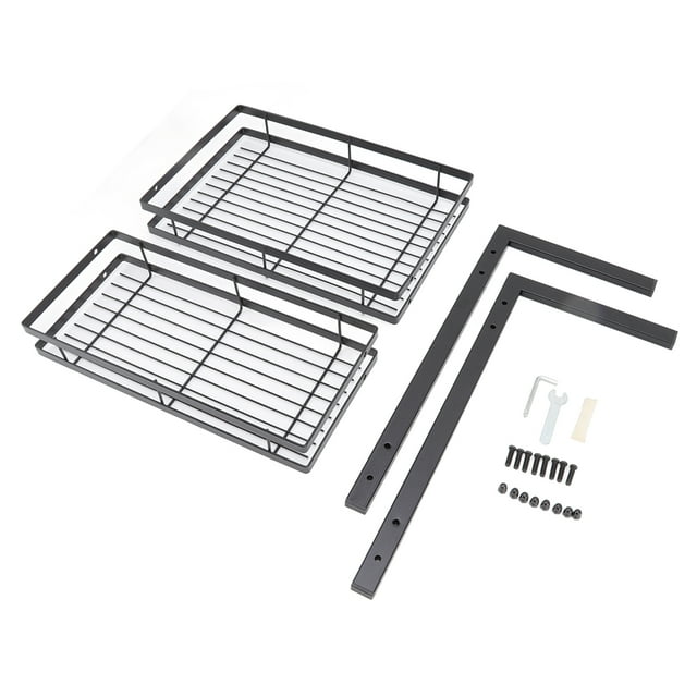 Kitchen Spice Holder,Spice Rack Black Simple Spice Holder Spice Rack High-End Performance