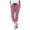 Pink, variant on HBFAGFB Cropped Pants for Women with Pockets Casual Mid Long Length Trousers Going Out Yellow Size XL