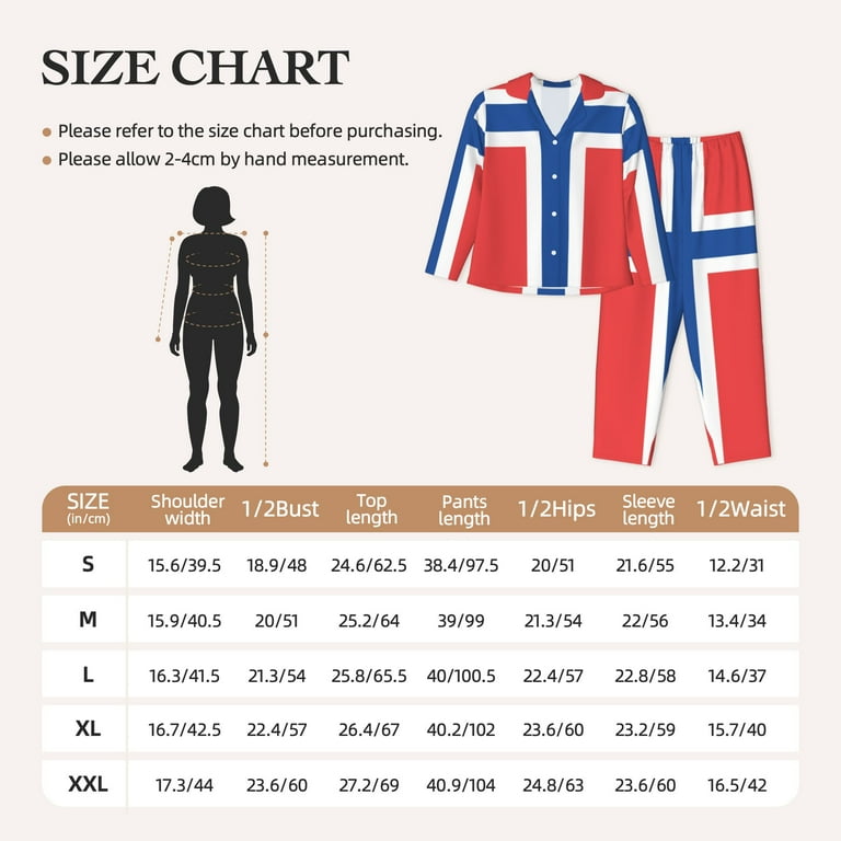 Norway Flag Pajamas For Women Set Long Pants Sleepwear Sets Soft Comfy Night Wear V Neck Loungewear Cute Pajama House Wear Walmart