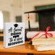 thumbnail image 4 of Letrero de madera con frase de graduación, decoración de escritorio, positivo detrás de ti, todos tus recuerdos, caja de madera, letrero rústico para el hogar, estante, decoración de pared, regalo de, 4 of 6