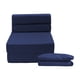 thumbnail image 2 of Funda Extra Sofá Cama Cozy Individual Azul Marino, 2 of 7