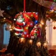 thumbnail image 5 of Colgante acrílico para árbol de Navidad | Adorno con inicial de 26 letras para decoración navideña | Regalo familiar personalizado para fiestas navideñas | Decoración para el árbol del hogar, 5 of 5