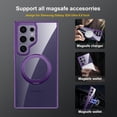 thumbnail image 3 of For Samsung Galaxy S24 Ultra Case, Matte Clear PC Back, Support MagSafe Accessories, Built-in Magnetic Rotatable Ring Kickstand, Magnetic Slim Stand Phone Case 6.8 Inch 5G 2024,Black, 3 of 7