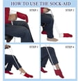 thumbnail image 5 of Sock Aid, Professional Sock Helper Pulling Assist Device, Practical Easy On and Off Stocking Slider with Non‑Slip Foam Handle for Elderly, Patients, Disabled, Pregnant, Diabetics, 5 of 5
