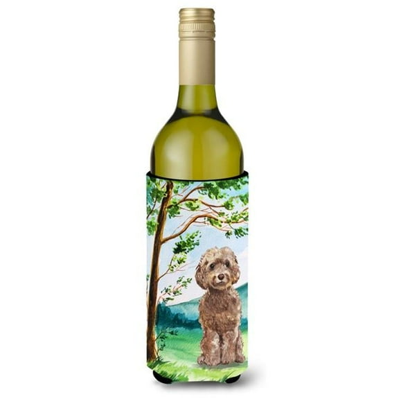 Under the Tree Labradoodle Wine Bottle Beverage Insulator Hugger