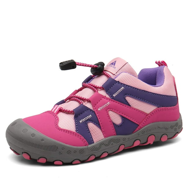 Zapatos de senderismo Mishansha Low Top Sneakers para niños, talla 10.5, color rosa
