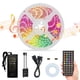 thumbnail image 1 of Kit de tira LED, tira LED multicolor de 5 m, 5050 LED RGB, se sincroniza al ritmo de la música, con control remoto RF de 40 teclas, 1 of 5