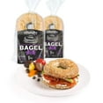 Thins Sprouted Whole Grain Flax Bagels 10.6oz Presliced Good Source of Fibre, Cholesterol