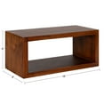 thumbnail image 2 of Kate and Laurel Holt Modern Floating Wall Shelf, 18 x 8, Walnut Brown, Chic Rectangular Floating Wood Shelf for Wall, 2 of 8