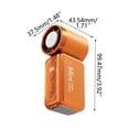 thumbnail image 3 of Mini Handheld Fan, 199 Speeds Rechargeable Portable Fan with Digital Display, USB Pocket Fan with Lanyard, Quiet Bladeless Cooling for Travel, Office, 3 of 12