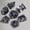 Transparent Purple Eyes-Silver Text, variant on CNV Mystic Dragon Eye Polyhedral Dice Set, 7-Piece Sharp Edge Resin Dice for TRPG and Tabletop Games, Handcrafted Style Suspended Eye Design