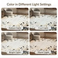 thumbnail image 7 of ODIKA 9'x12' Washable Area Rug Non-Slip, Chair-Friendly Boho Vintage Bouquet Distressed Scrollwork Border Southwestern for Dining Room, Basement, Large Office, 7 of 7