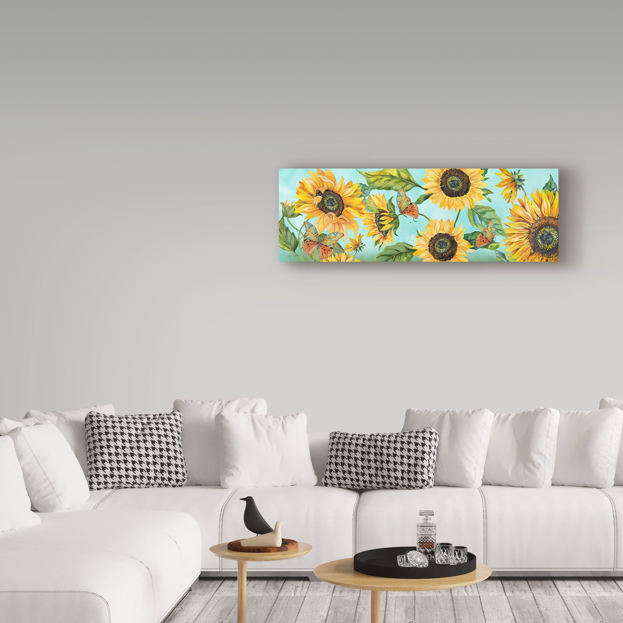 Trademark Fine Art 'Sunflower Garden 2' Canvas Art by Jean Plout