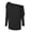 Black, variant on Women's Solid Casual Bat Sleeve T Shirt Top Blank Athletic Shirts Casual Short Sleeve Tops Women Trashier Shirts Long Sleeve Layering T Shirt for Women Fashion V Neck Tee Graphic Women Loose