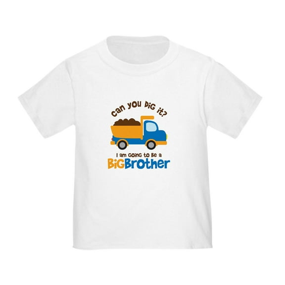 CafePress - Dump Truck Big Brother To Be Toddler T Shirt - Cute Toddler T-Shirt, 100% Cotton