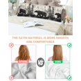 thumbnail image 4 of Brown Bear Satin Pillowcase for Hair and Skin with Zipper, Soft Breathable Cooling Silk Pillow Cases, Retro Forest Nature Tree Silhouette Mountain Body Pillow Covers Bed Pillows 20"x54", 4 of 6