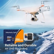 بطاقة ذاكرة Micro SD بسعة 256 جيجابايت للكاميرا/الطائرة بدون طيار/كاميرا لوحة القيادة/الكمبيوتر اللوحي/الكمبيوتر الشخصي/الهاتف