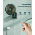 thumbnail image 4 of Ventilador de pared LEMOISTAR de 20 cm con mando a distancia, color verde y naranja, 4 of 7