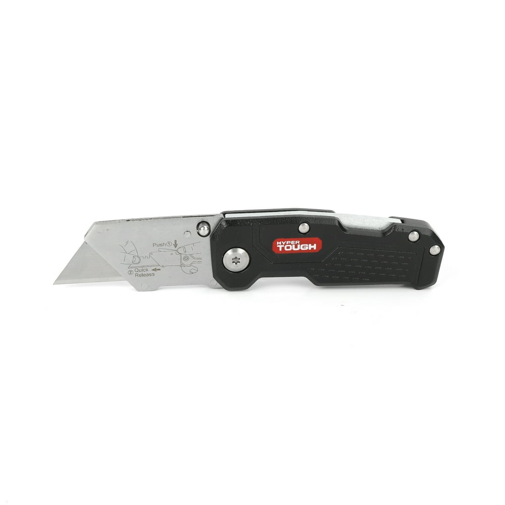 Hyper Tough QuickChange Folding Lockback Utility Knife, Model 41128