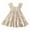 Beige, variant on Baby Girl Dress Summer Beach Ruffle Sleeveless Solid Tiered Cute Swing Dress Baby Girl Dresses Beige 2-3Years