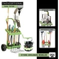 Tool Cart & Bucket with Load Lift Plate Gardeners Tool Box On Wheels