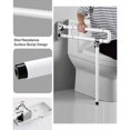 thumbnail image 3 of Sturdy Bathroom Handrail, Foldable Toilet Safety Rails Non-Slip Stainless Steel, Flip Up Grab Bar Space Saving Design, Comfortable Grasp Surface For Elderly, 1PCS, 3 of 5