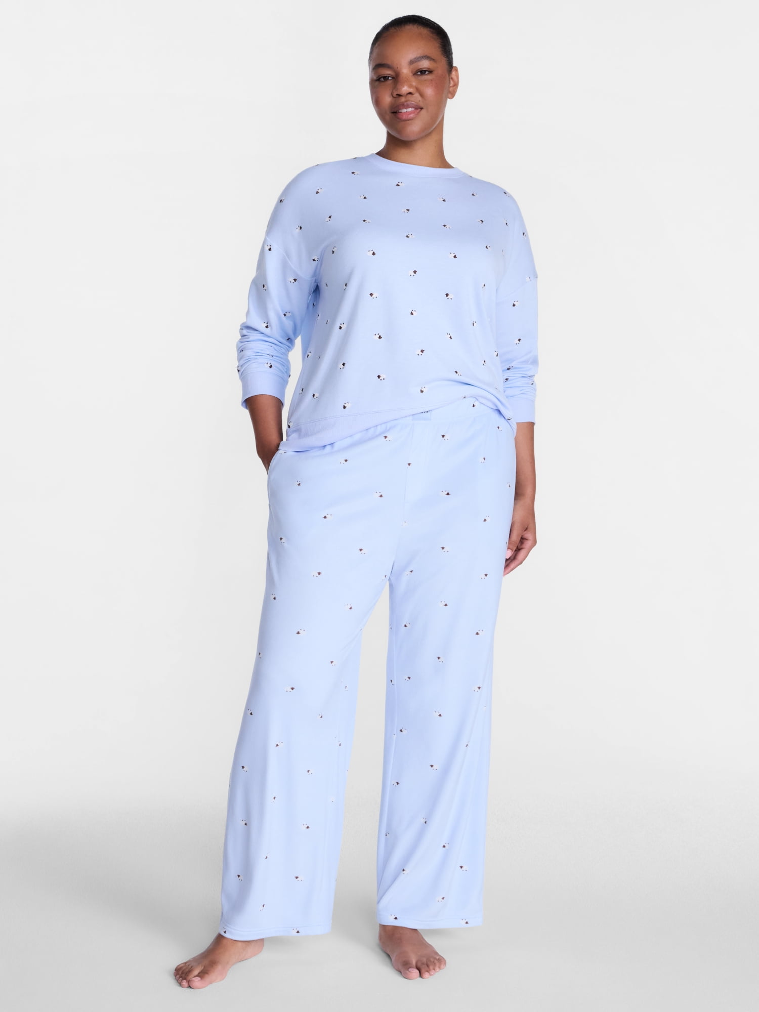 Joyspun Women's Velour Sleep Pants, Sizes XS-3X