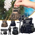 thumbnail image 2 of Mujer Gadgets para hombres Accesorios de policía Llaveros Amigo Colgante de Navidad, 2 of 5