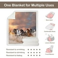 thumbnail image 5 of Wild Horses Fleece Throw Blanket for Boys Fuzzy Travel Sherpa Blanket for Couch Bed Gifts for Horse Lovers, Baby(30"x40"), 5 of 6