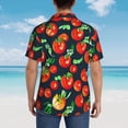 thumbnail image 6 of Bixox Men's Hawaiian Shirts Men's Tomatoes Print Short-Sleeve Shirt-Small, 6 of 8