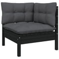 thumbnail image 5 of vidaXL Solid Pinewood Patio Lounge Set 4 Piece with Cushions Multi Colors, 5 of 39