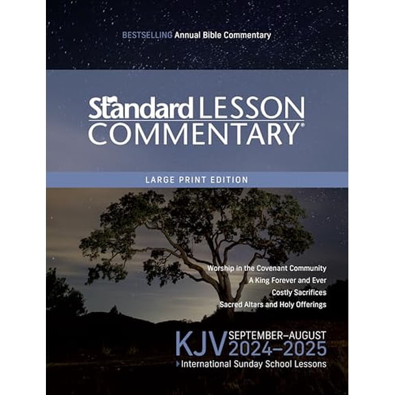 Pre-Owned KJV Standard Lesson Commentary Large Print Edition 2024-2025 (Standard Lesson Comm), 9780830786633, 0830786635, Paperback,