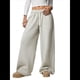 thumbnail image 1 of Pantalones Deportivos de Pierna para Mujer, Holgados, con Cordón, de Cintura Alta y Bolsillos Gris L, 1 of 10