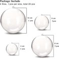 thumbnail image 4 of 20 Pcs Clear Christmas Balls, 40mm, 60m, 80mm, 100mm Christmas Ball Fillable Ornaments, Diy Plastic Fillable Christmas Decorations Tree Balls Baubles, 4 of 4
