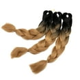 thumbnail image 2 of SAYFUT 24" Synthetic Hair Ponytail Afro Twist Braids Kanekalon Jumbo Braiding Ombre Crochet Braids(3-4 Bundle/Packs), 2 of 5
