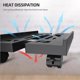 thumbnail image 4 of 1 Pcs Black Adjustable Mobile CPU Stand, Ventilated Computer Tower Stand PC Tower Stand with 4 Caster Wheels Fits Most PC, for Gamers and Students, 4 of 5