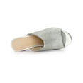 thumbnail image 4 of Unique Bargains Sandales Mules à Talon Épais à Paillettes pour Femmes, 4 of 6