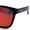 Black - Orange Mirror, variant on Polarized Mens Kush Color Mirror Pop Sport Horn Rim Sunglasses [Black - Orange Mirror]