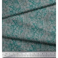 thumbnail image 2 of Soimoi Silk Fabric Artistic Paisley Print Sewing Fabric Yard 42 Inch Wide, 2 of 3