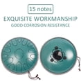 thumbnail image 6 of LOMUTY Professional 15-Note Steel Tongue Drum 13 Inch C-Major,Malachite Green, 6 of 6