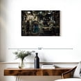 thumbnail image 3 of Elephant Stock Submarine Control Room Wall Art - Horizontal Canvas Wall Art - Living Room Wall Decor - Military Canvas - Gray And Teal Decor - 30" x 20", 3 of 8
