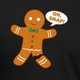 thumbnail image 3 of CafePress - Oh Snap Gingerbread Man Mens Tri Blend T Shirt - Mens Tri-blend T-Shirt, 3 of 4