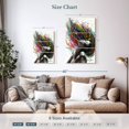 thumbnail image 3 of Elephant Stock Lady In Rapture Wall Art - Vertical Multi Panel Canvas - Living Room Wall Decor - Fashion And Beauty Multi Panel - Gray And Gold Decor By Ashvin Harrison - 14" x 23", 3 of 4