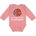 thumbnail image 3 of Inktastic I'm So Cute, I Must be Norwegian Sunflower Norway Flag Boys or Girls Long Sleeve Baby Bodysuit, 3 of 5
