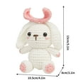 thumbnail image 3 of Crochet Kit for Beginners | Easy Bunny DIY Yarn Craft Set – 3 Colors, Stuffing, Ergonomic Hook, Stitch Markers, Needle, Video Tutorial, Pattern, Instruction Book | Crochet Starter Supplies, 3 of 3