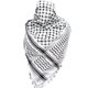 thumbnail image 1 of Palestine scarf, Keffiyeh, Arafat Hatta, bred with tassels, Shemagh Keffiyeh Arab houndstooth100%, 1 of 2